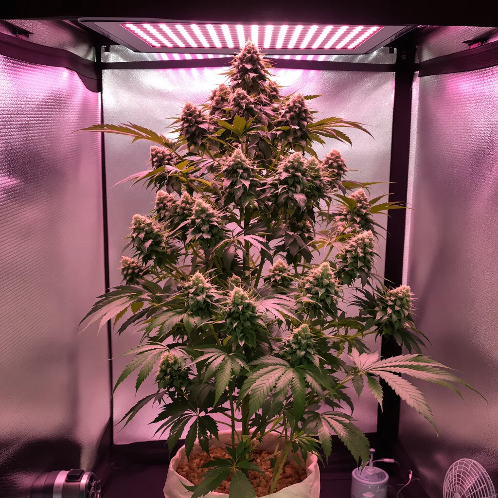 Green Crack 51% indica / 49% sativa flower with visible trichomes