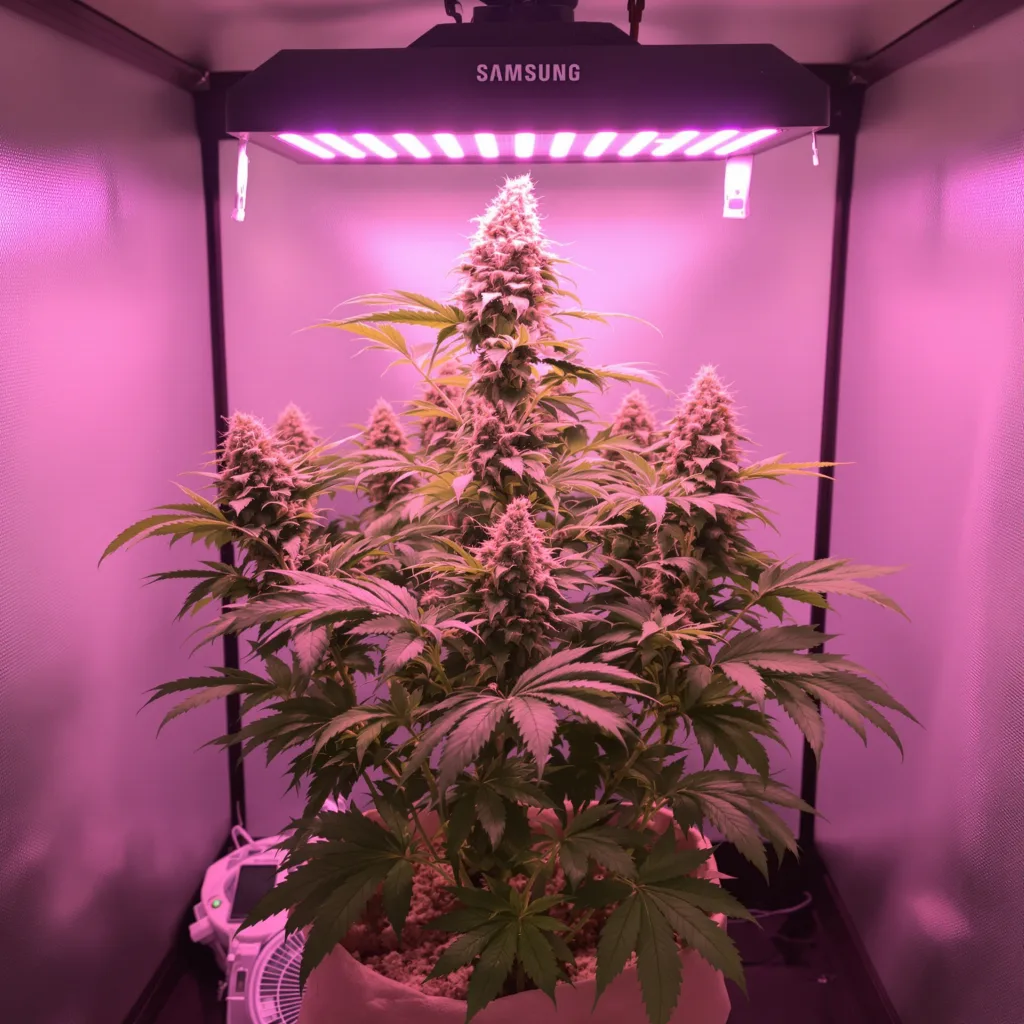 Green Ribbon 78% indica / 22% sativa flower with visible trichomes