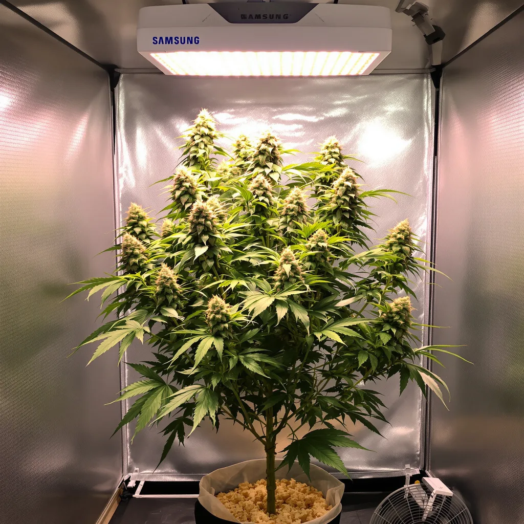 Guptilla 58% indica / 42% sativa flower with visible trichomes