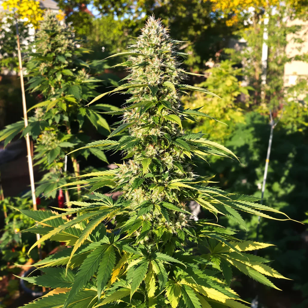 Guptilla 58% indica / 42% sativa flower with visible trichomes