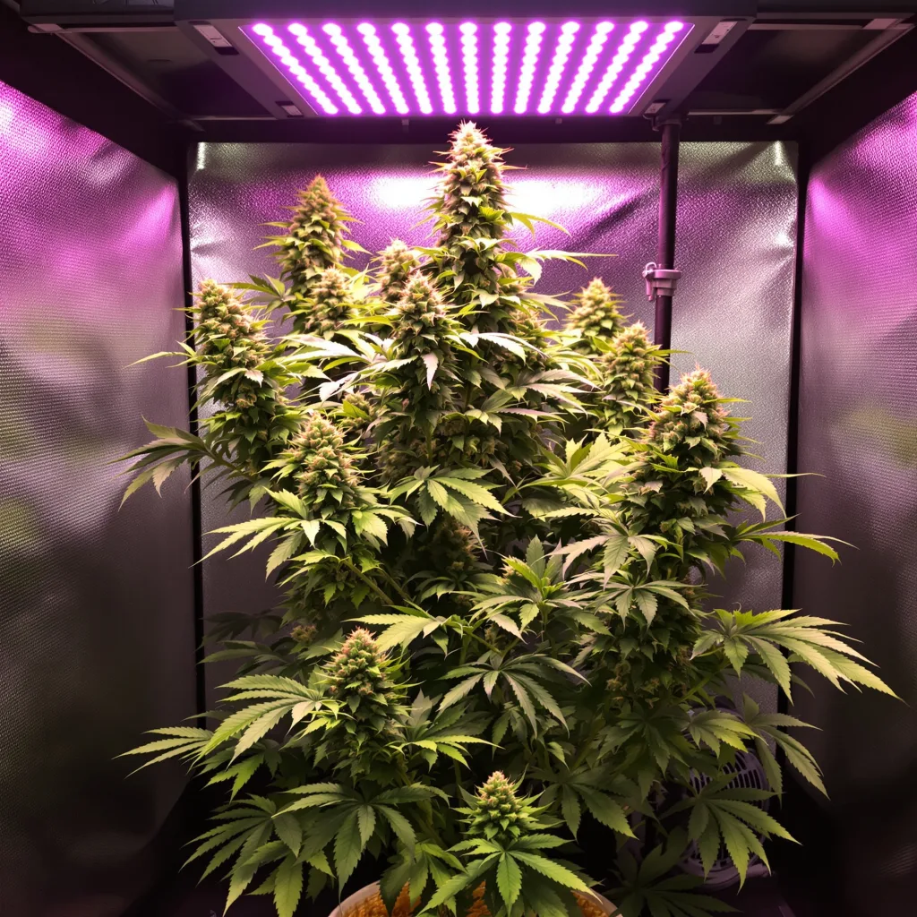 Guptilla 58% indica / 42% sativa flower with visible trichomes