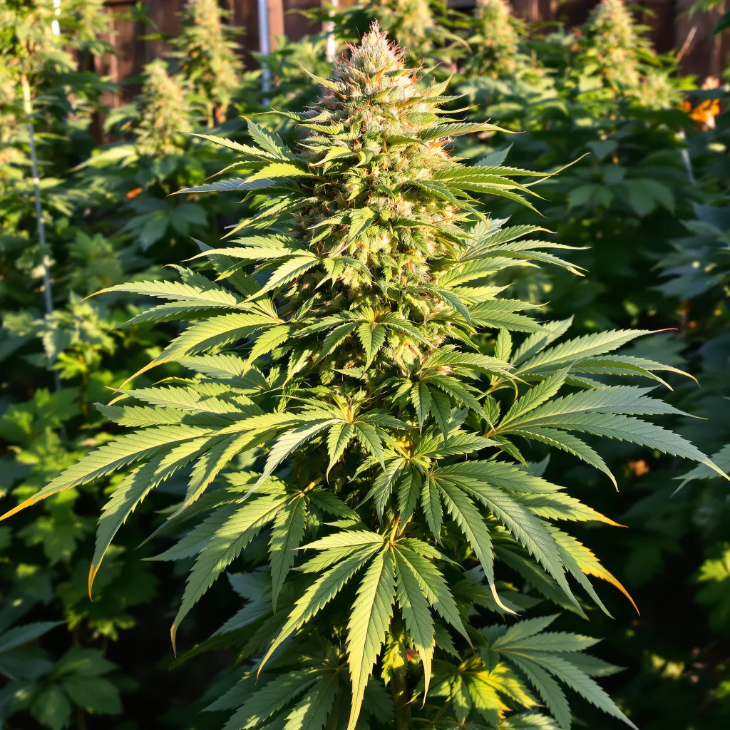 Hashbar OG 65% indica / 35% sativa flower with visible trichomes