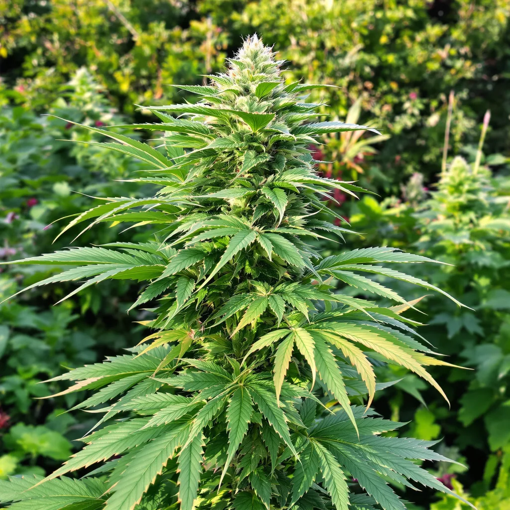 Hashberry 70% indica / 30% sativa flower with visible trichomes