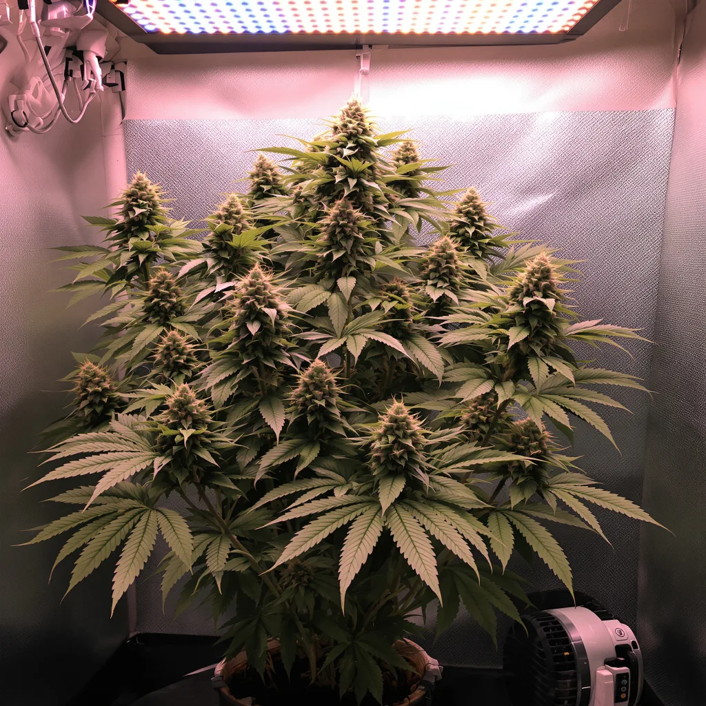 Hawaiian Purple Kush 85% indica / 15% sativa flower with visible trichomes