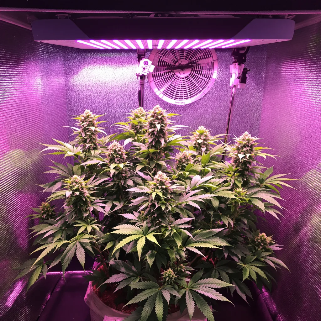Hood Candy 76% indica / 24% sativa flower with visible trichomes