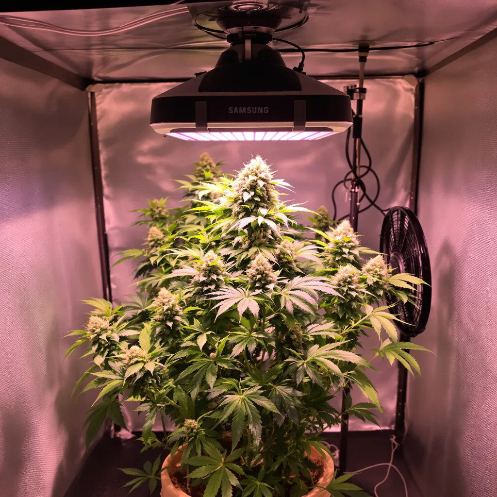 I-95 71% indica / 29% sativa flower with visible trichomes