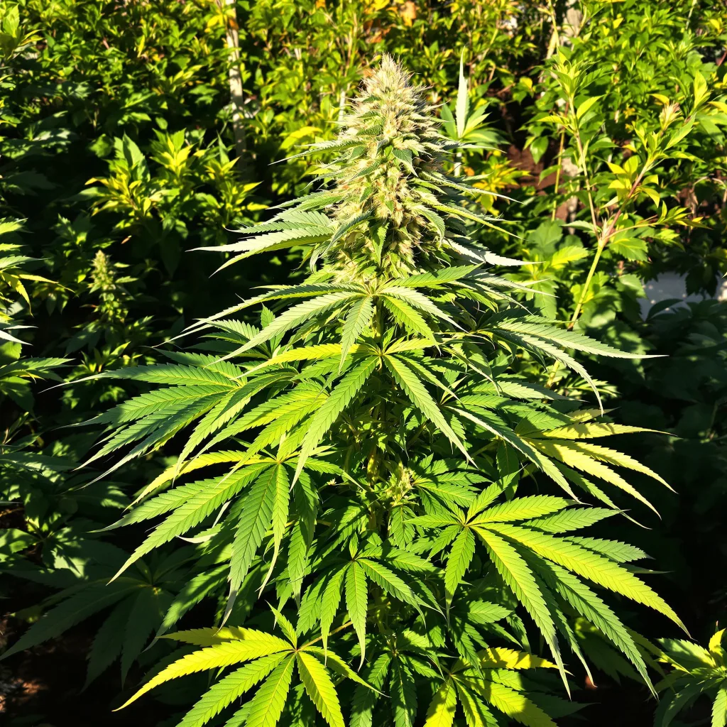 Ice 87% indica / 13% sativa flower with visible trichomes