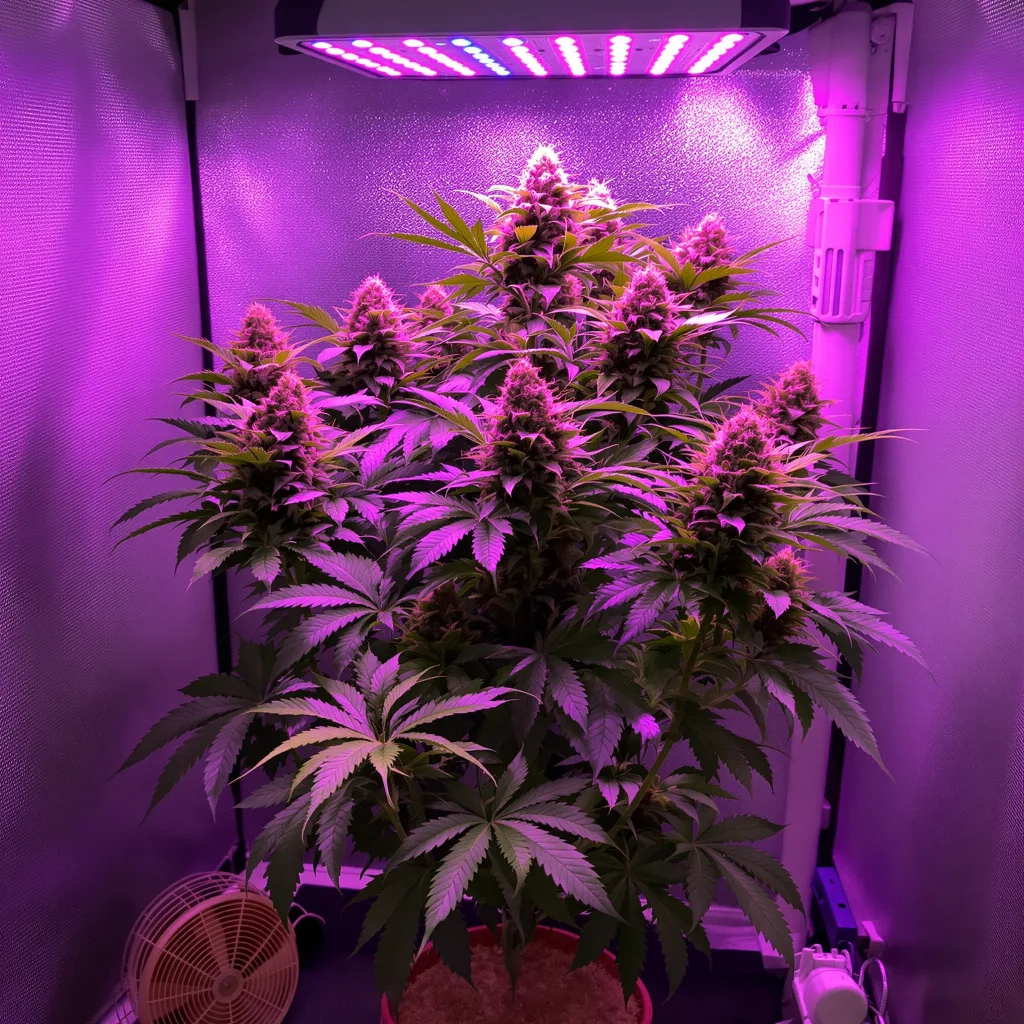 Illuminati OG 80% indica / 20% sativa flower with visible trichomes