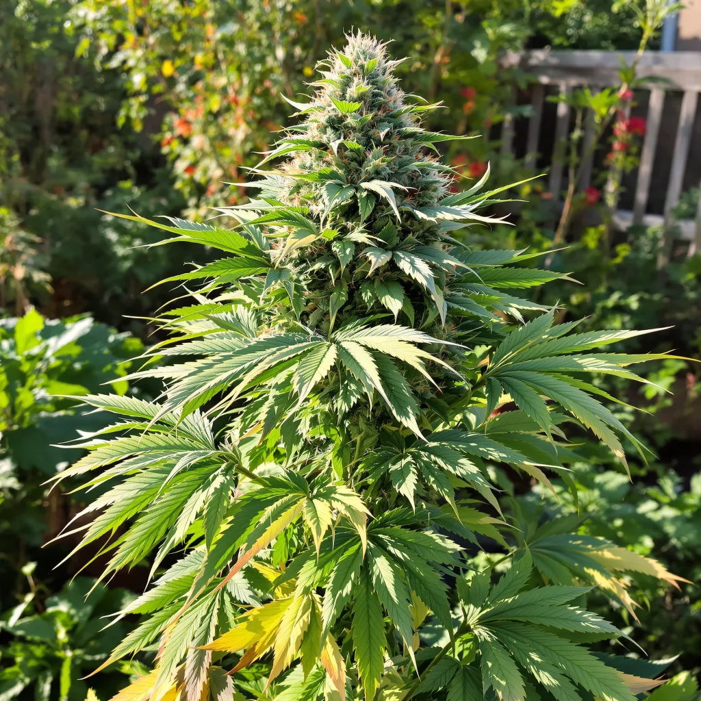 Illuminati OG 80% indica / 20% sativa flower with visible trichomes