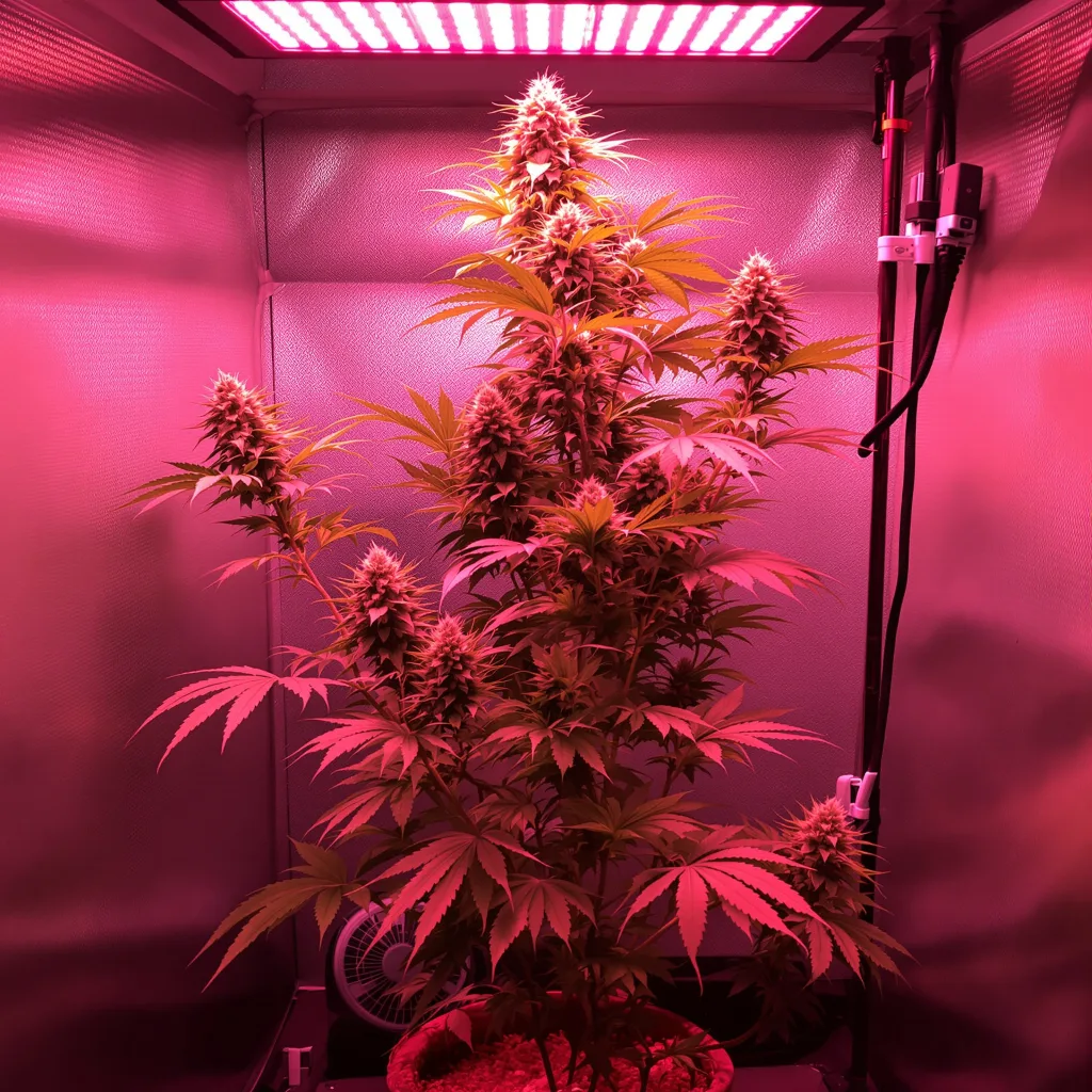 Industrial Plant 20% indica / 80% sativa flower with visible trichomes