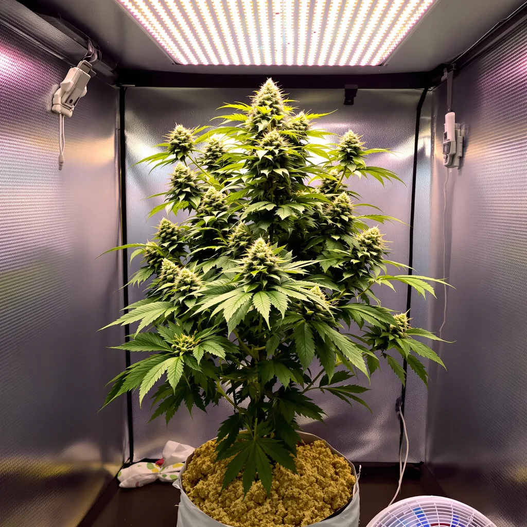 Jack Flash 60% indica / 40% sativa flower with visible trichomes