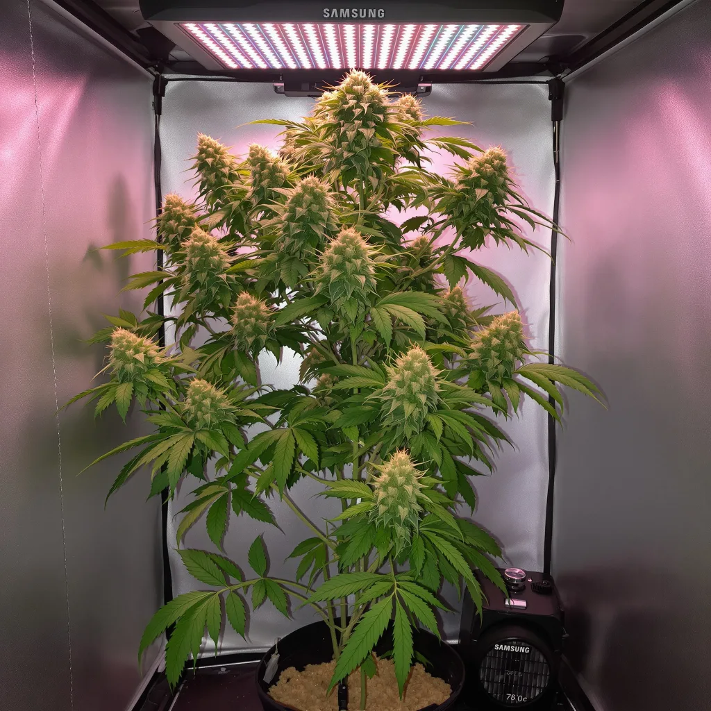Jack Herer 45% indica / 55% sativa flower with visible trichomes
