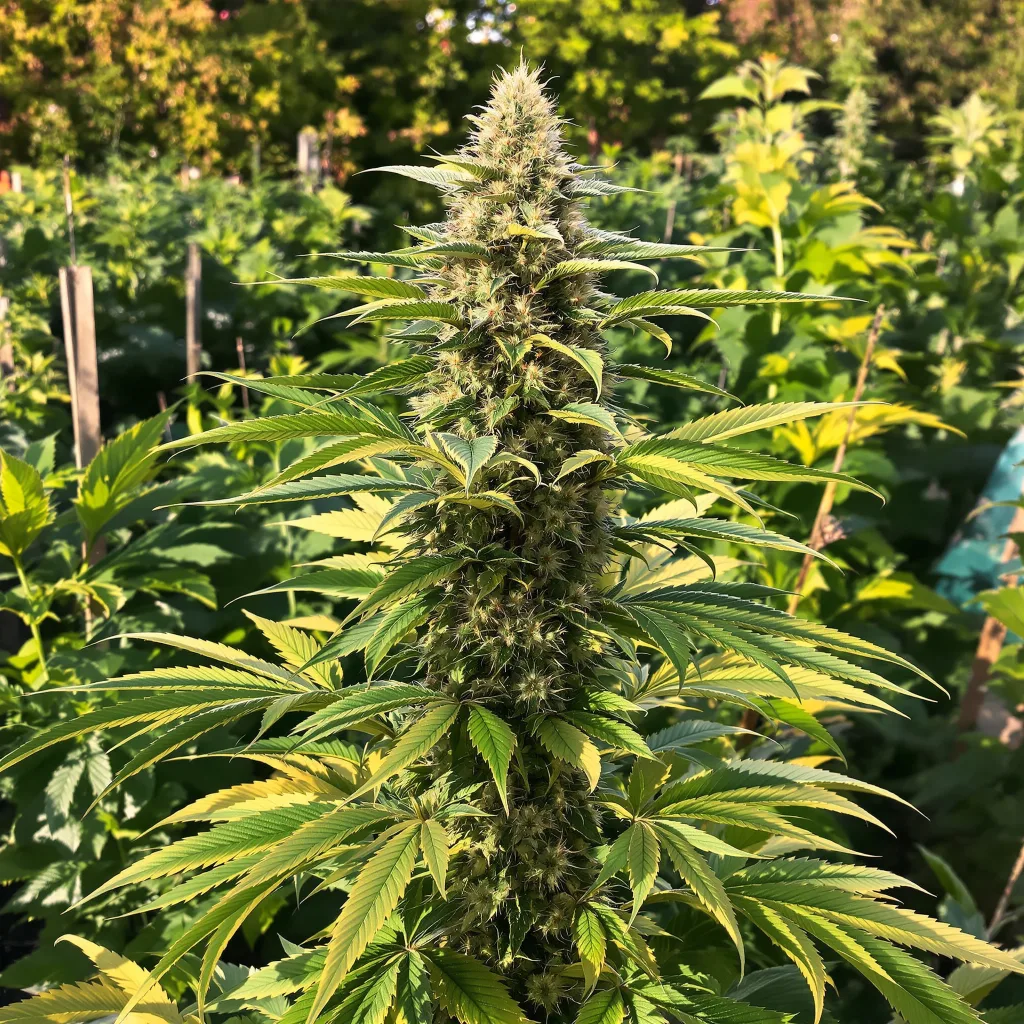 Jack Herer 45% indica / 55% sativa flower with visible trichomes
