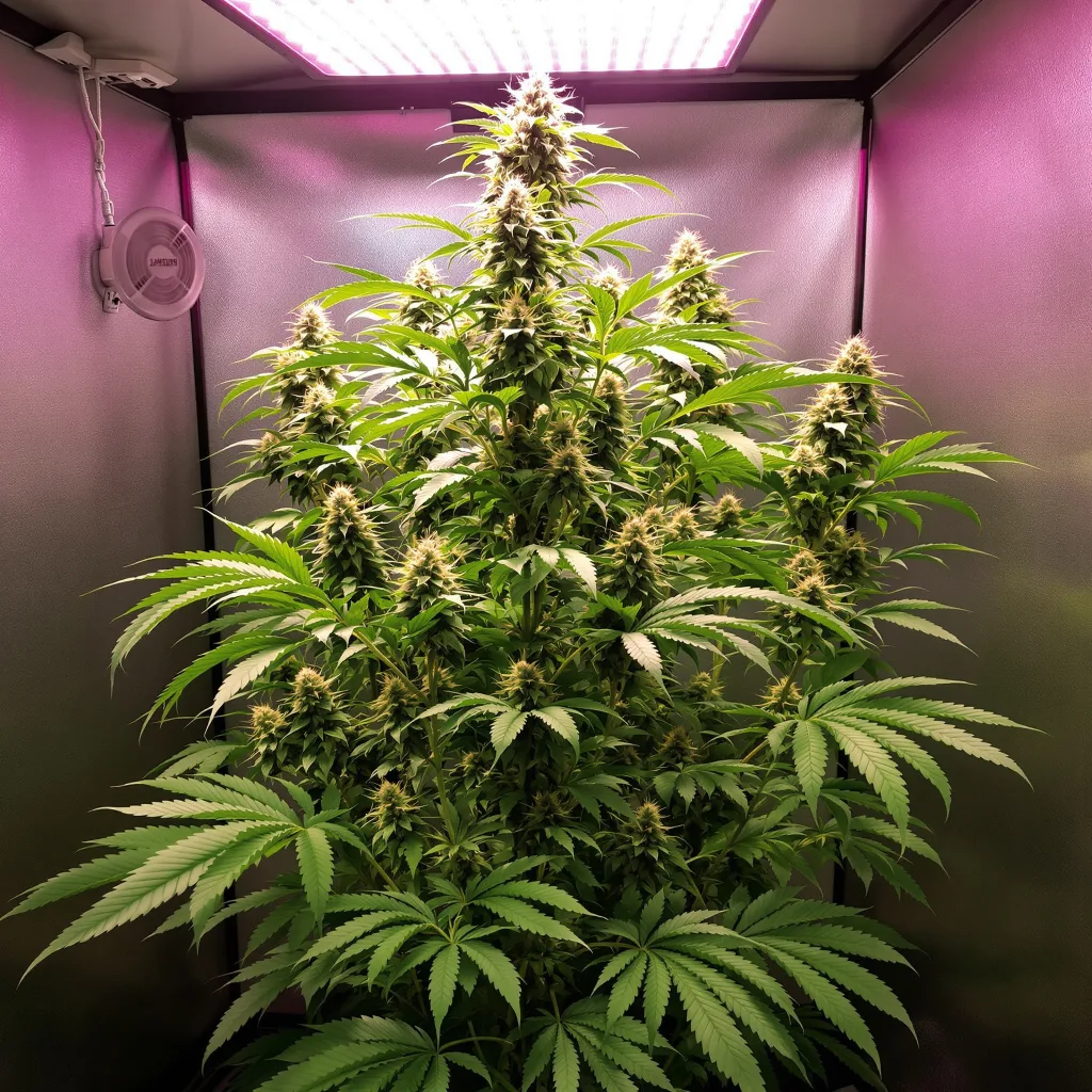Jack the Ripper 25% indica / 75% sativa flower with visible trichomes