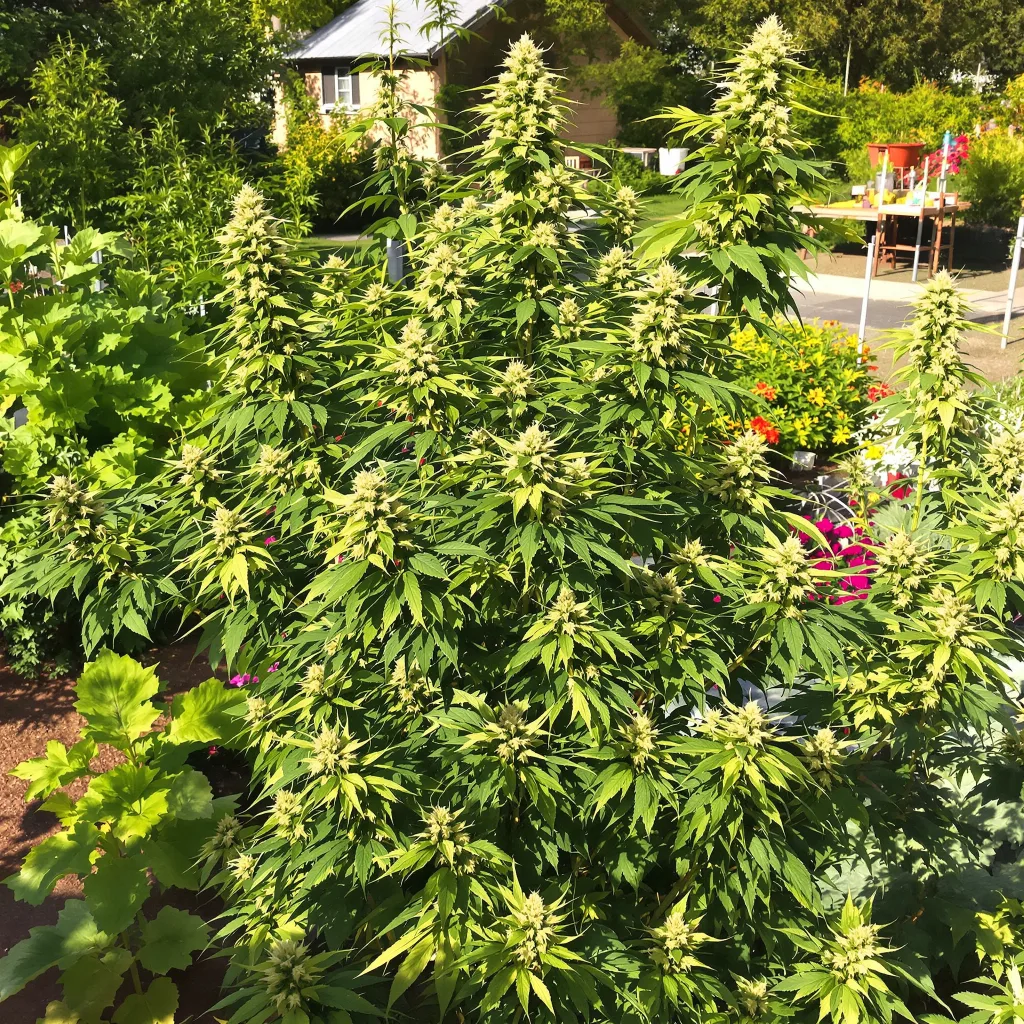 Jack the Ripper 25% indica / 75% sativa flower with visible trichomes