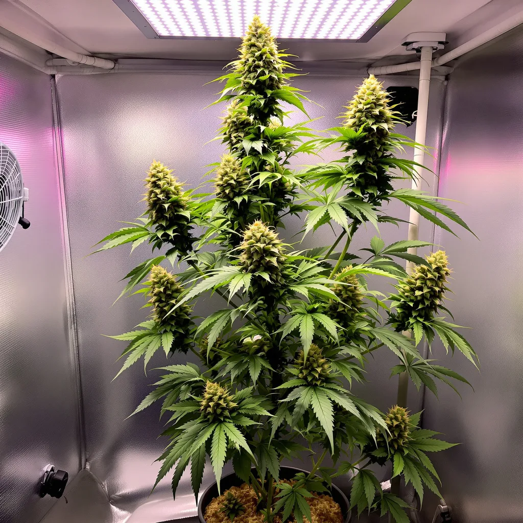 Jane Doe 60% indica / 40% sativa flower with visible trichomes