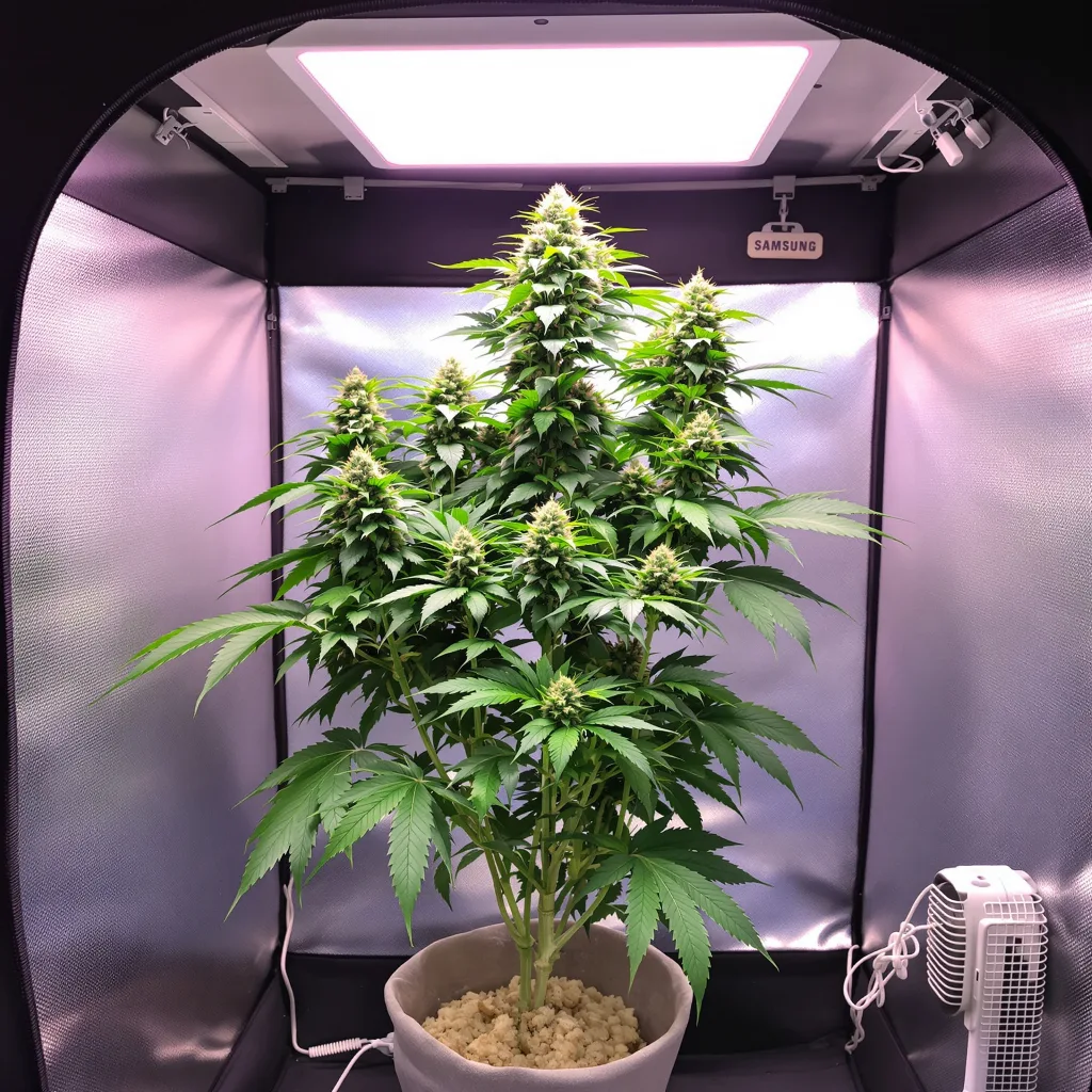 Jawa Pie 73% indica / 27% sativa flower with visible trichomes