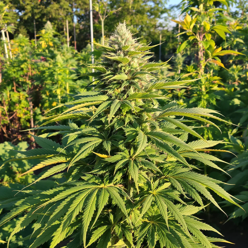Jawa Pie 73% indica / 27% sativa flower with visible trichomes