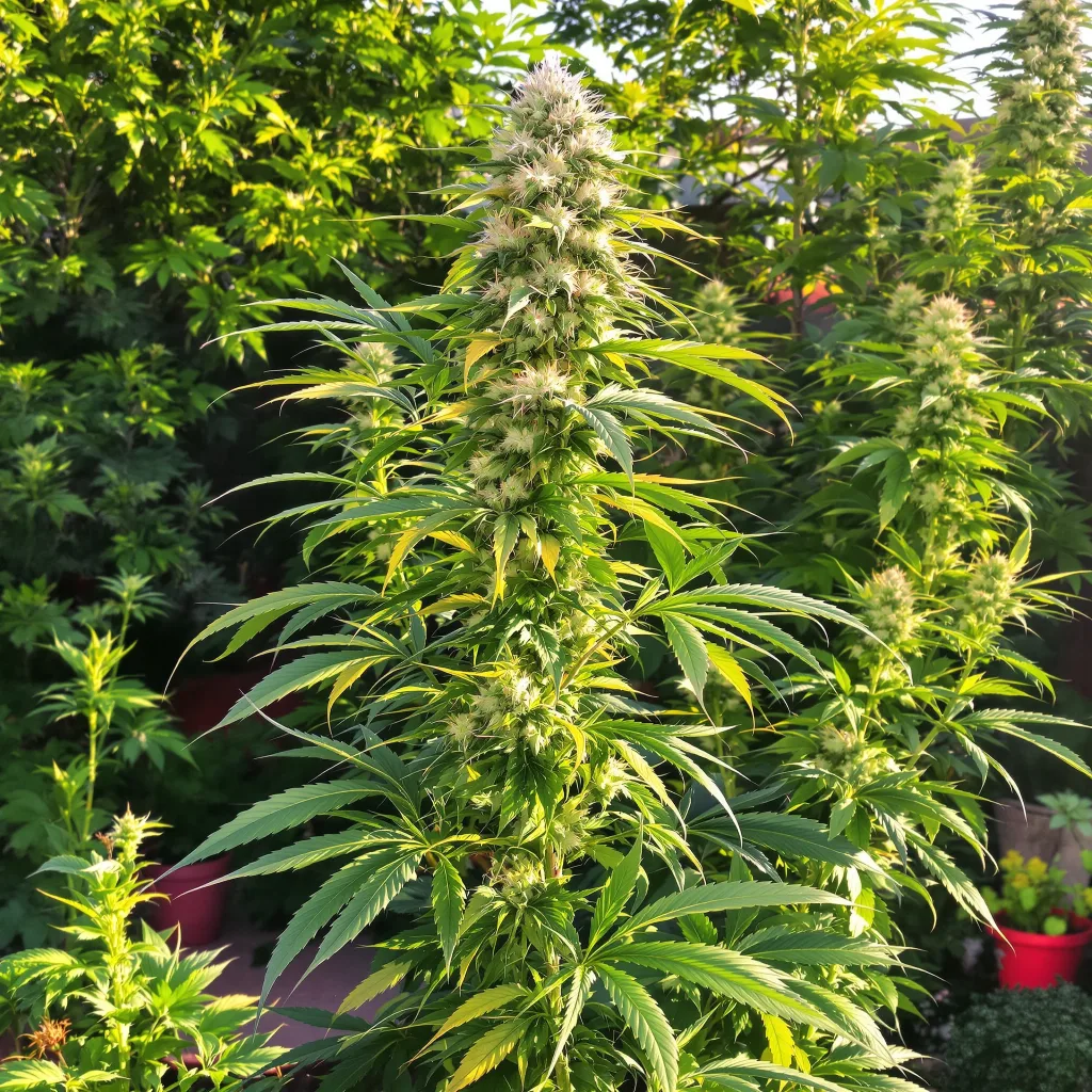Jet Fuel 30% indica / 70% sativa flower with visible trichomes