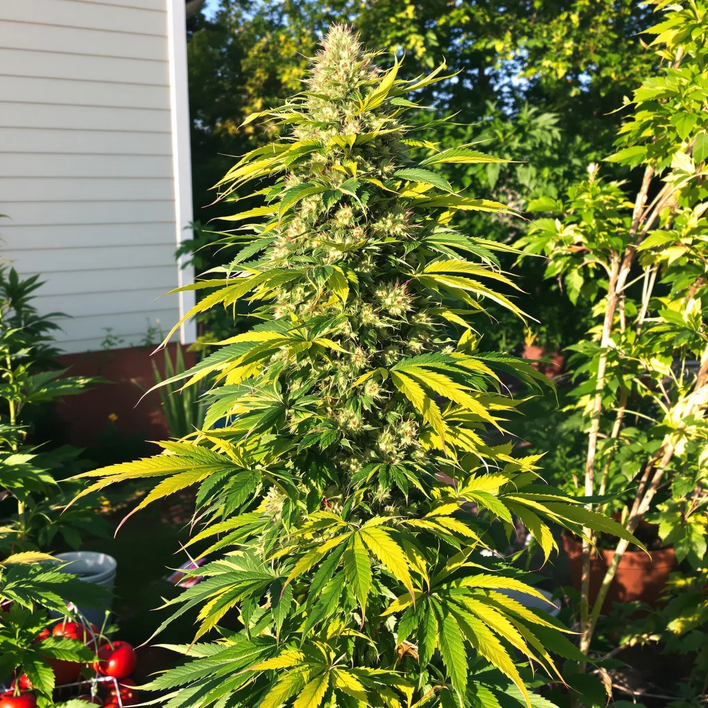 JGR 63% indica / 37% sativa flower with visible trichomes