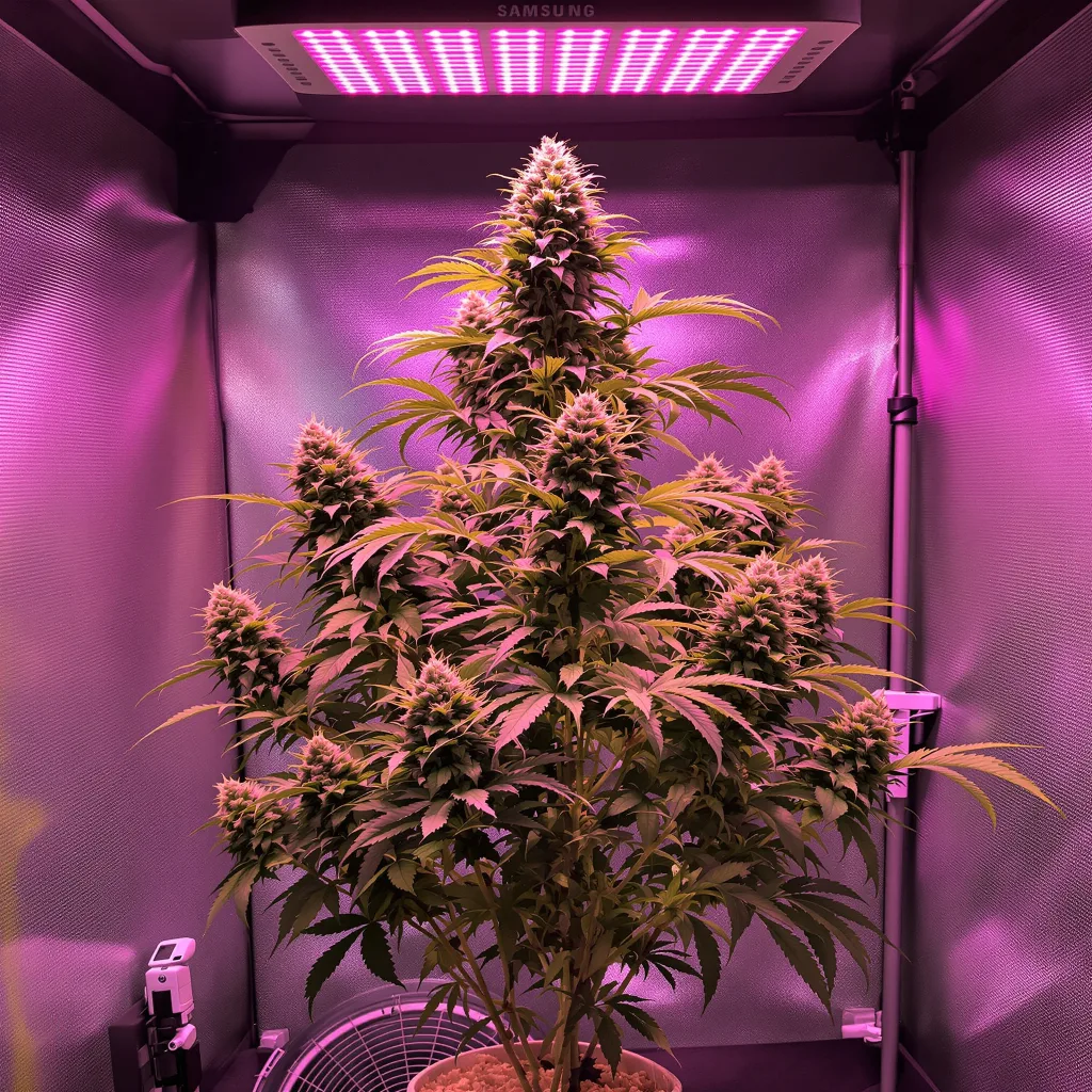 Juicy Fruit 40% indica / 60% sativa flower with visible trichomes
