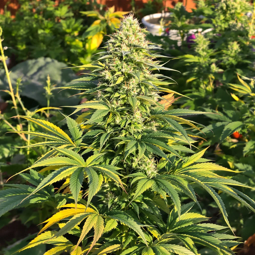 Killer 84% indica / 16% sativa flower with visible trichomes