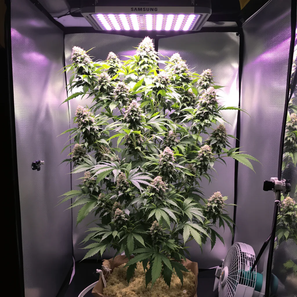 Killer Queen 40% indica / 50% sativa flower with visible trichomes