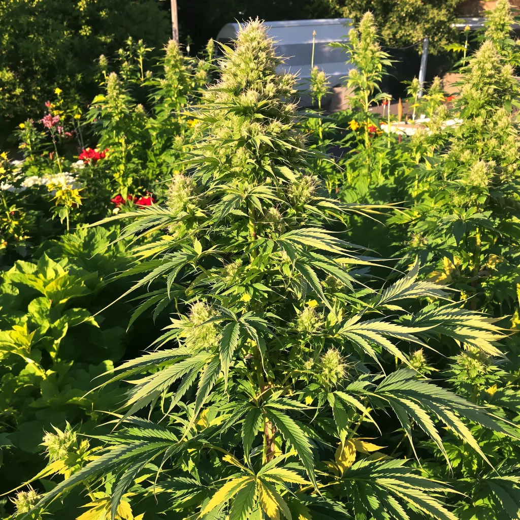 Killer Queen 40% indica / 50% sativa flower with visible trichomes
