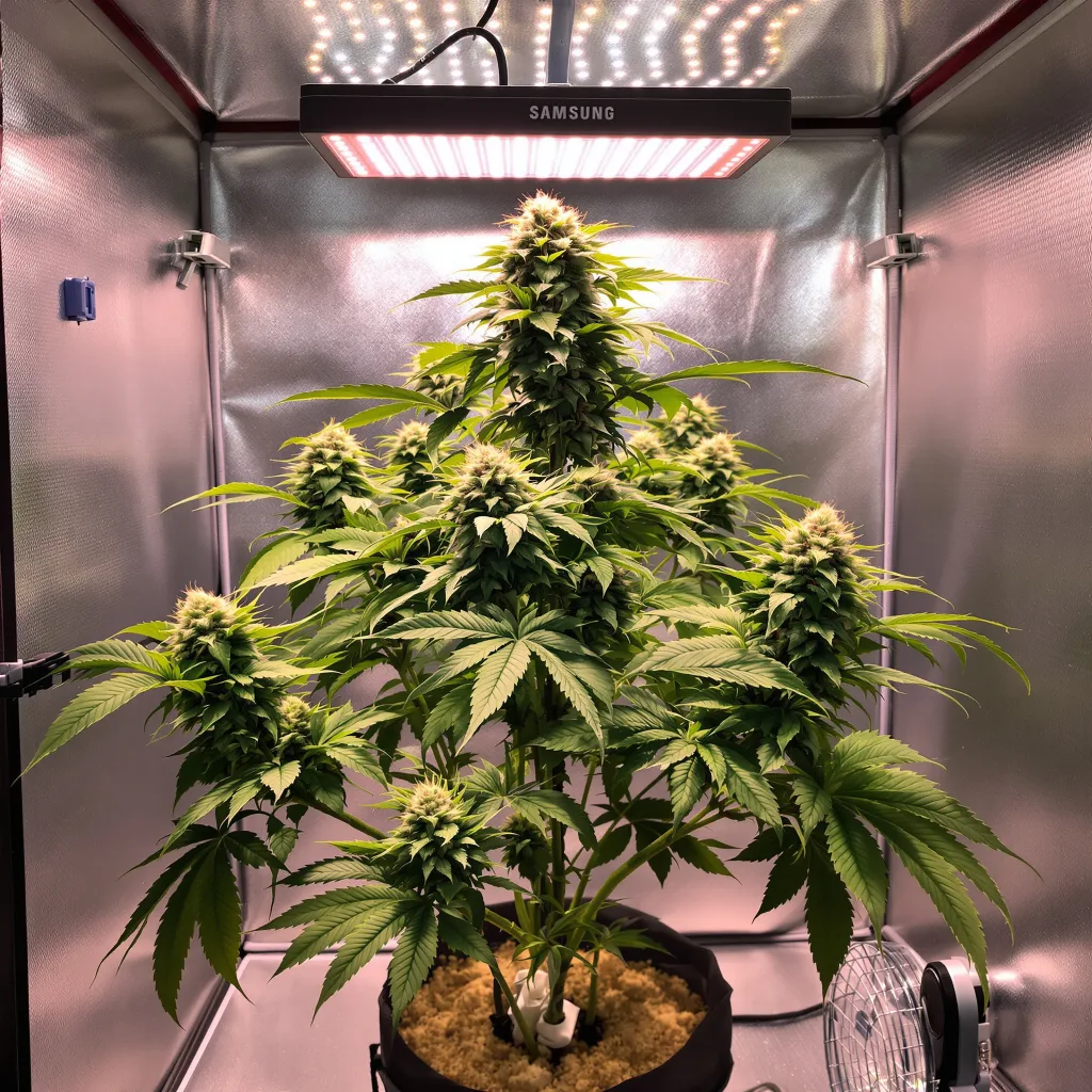 King Kong 80% indica / 20% sativa flower with visible trichomes