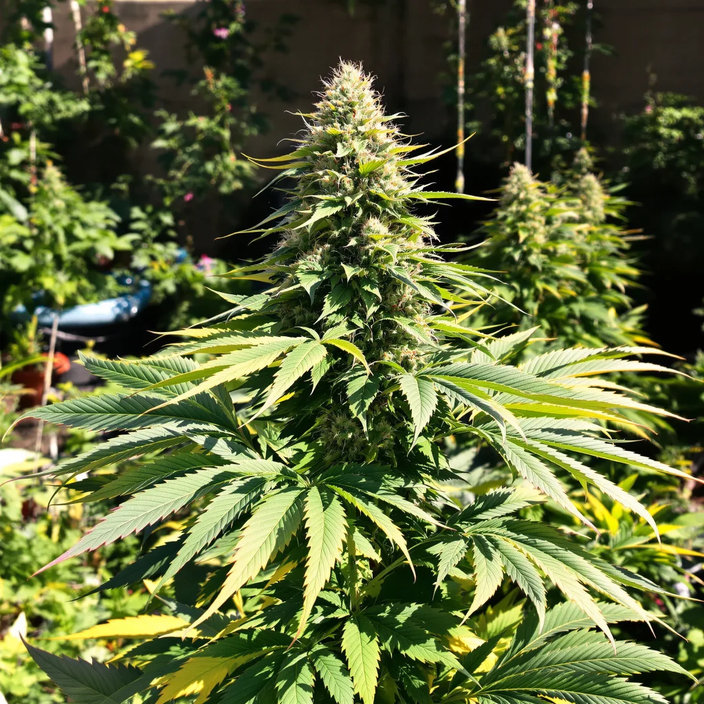 Krishna Kush 80% indica / 20% sativa flower with visible trichomes