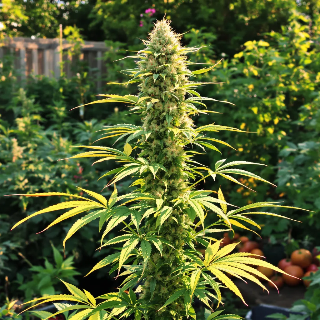 Kuchi 64% indica / 36% sativa flower with visible trichomes
