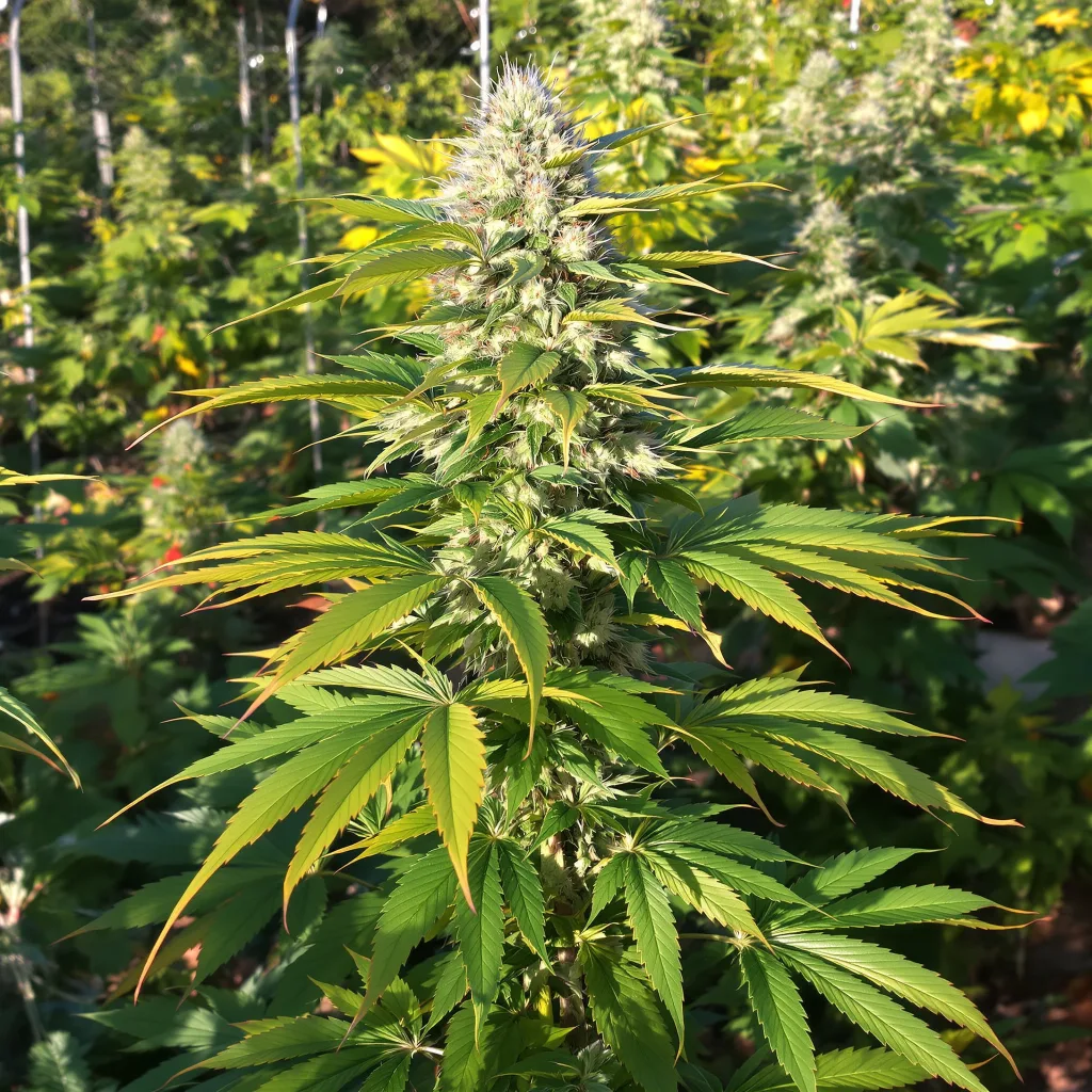 Kush XL 68% indica / 32% sativa flower with visible trichomes