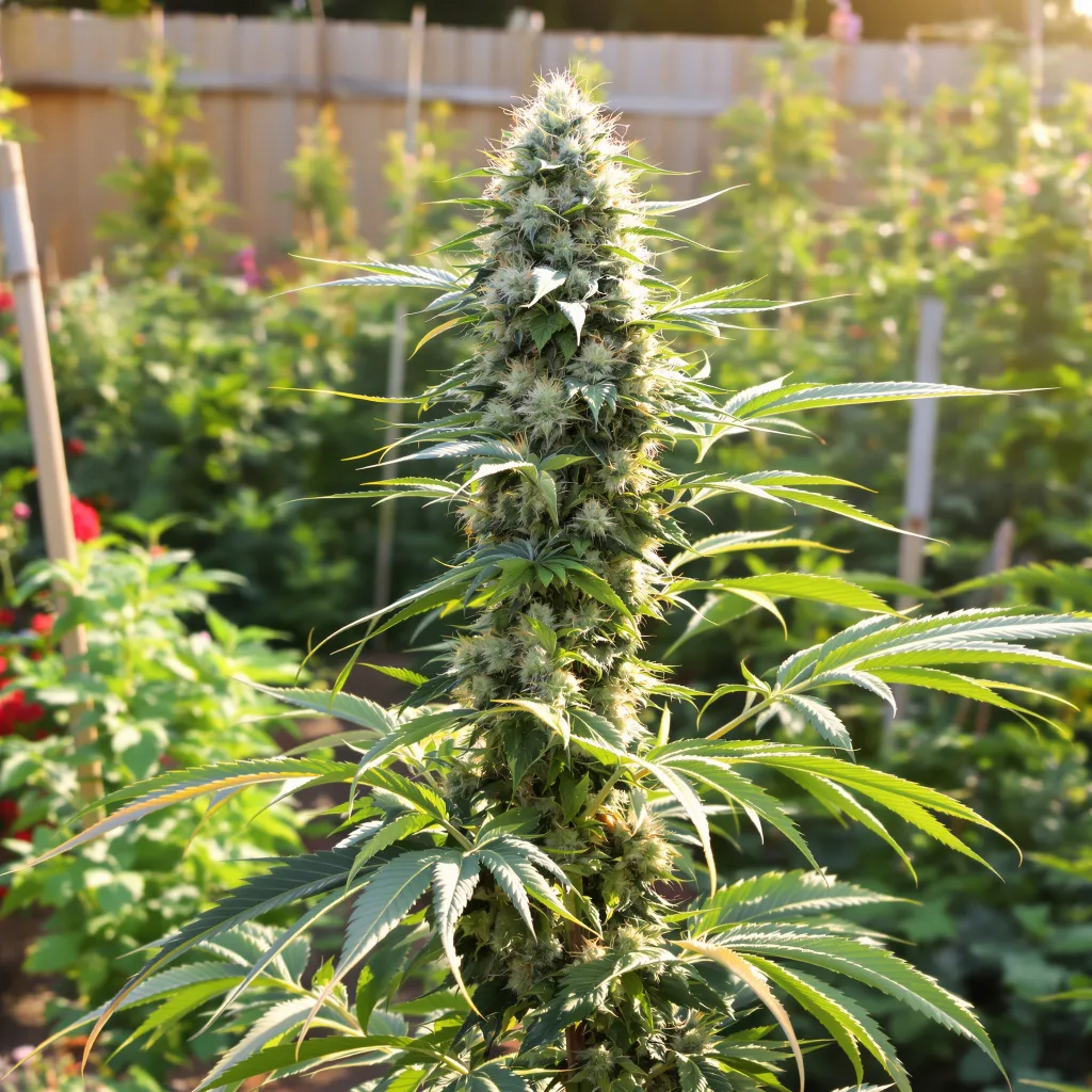 LA Jack 62% indica / 38% sativa flower with visible trichomes