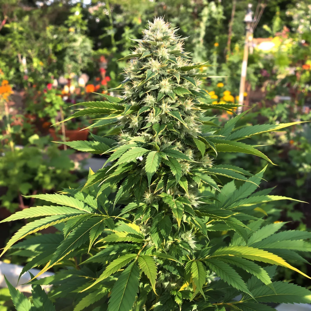 LA Ultra 72% indica / 28% sativa flower with visible trichomes