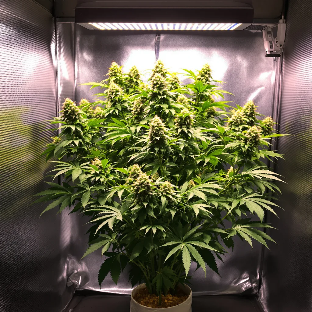 Lava Cake 80% indica / 20% sativa flower with visible trichomes