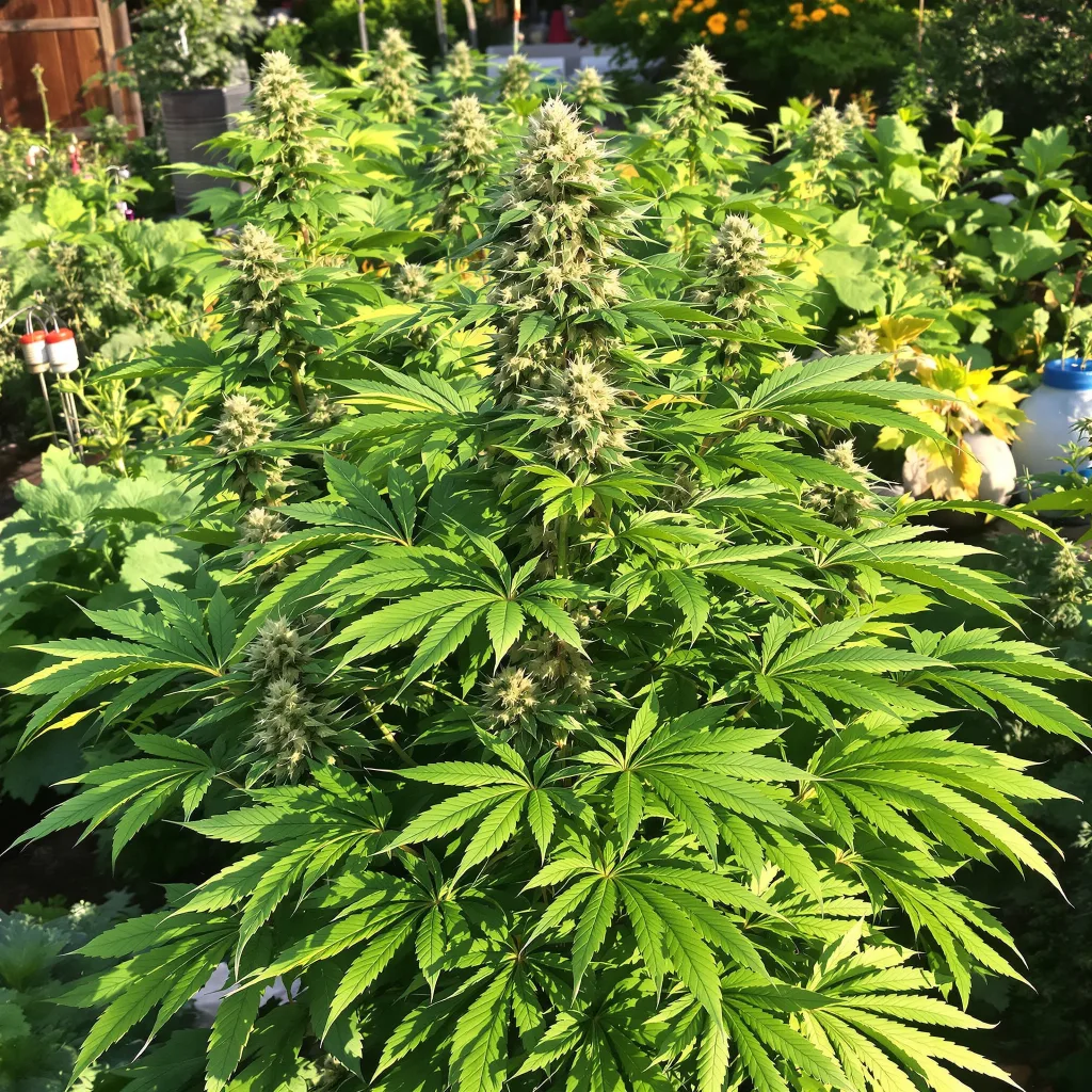 Lava Cake 80% indica / 20% sativa flower with visible trichomes