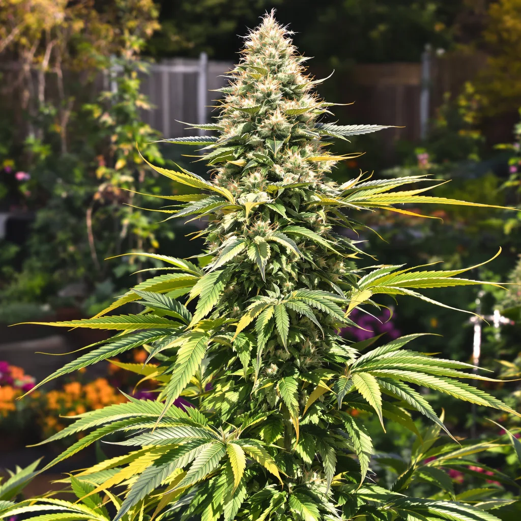 Lavender 53% indica / 47% sativa flower with visible trichomes
