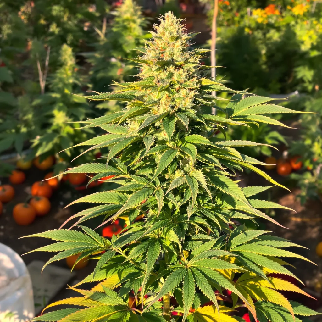 Lavender Jones 70% indica / 30% sativa flower with visible trichomes