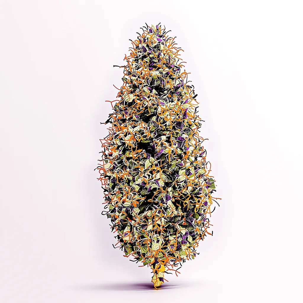 Lavender Jones cannabis plant in flowering stage — 91-122 cm feminised