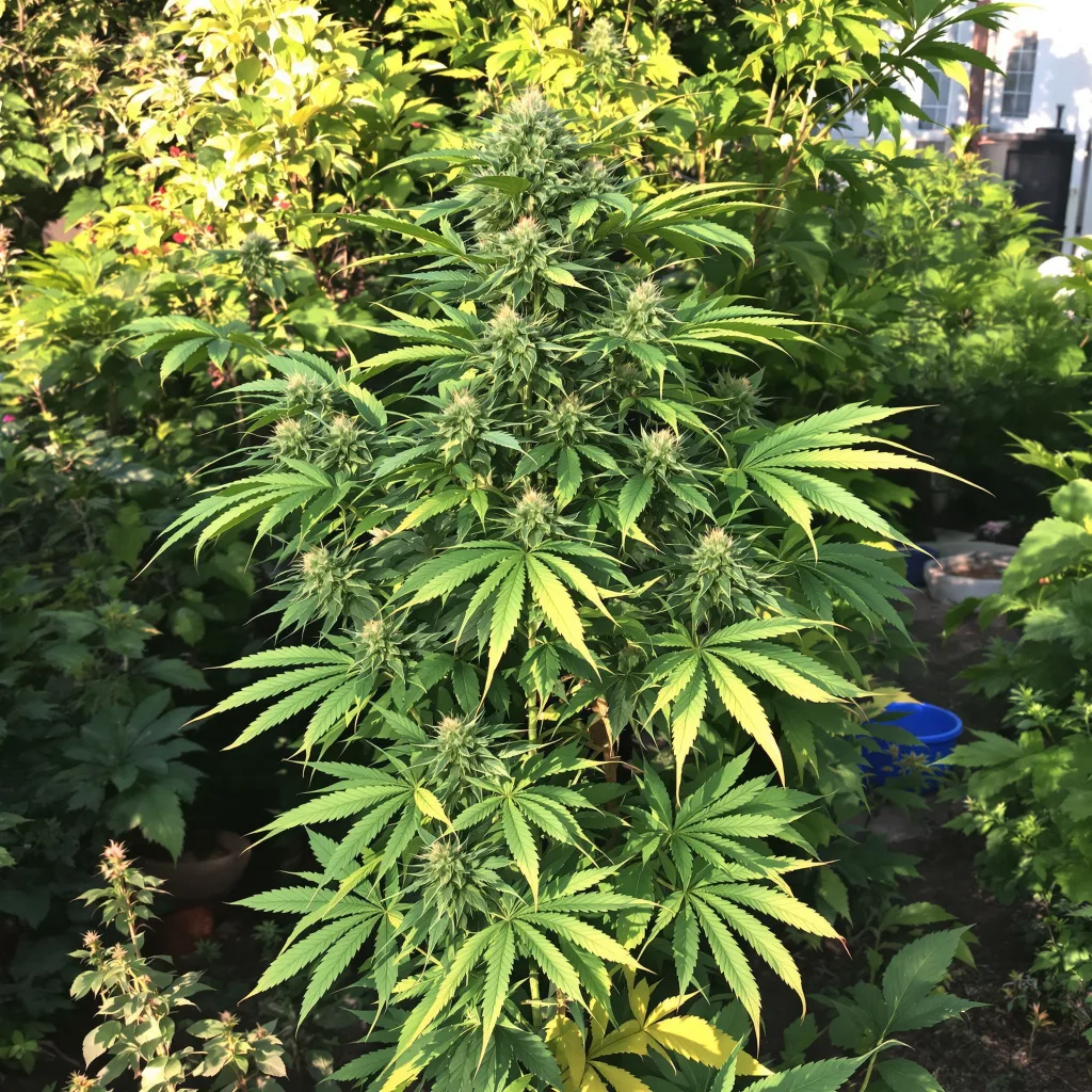 Lemon Daddy 68% indica / 32% sativa flower with visible trichomes