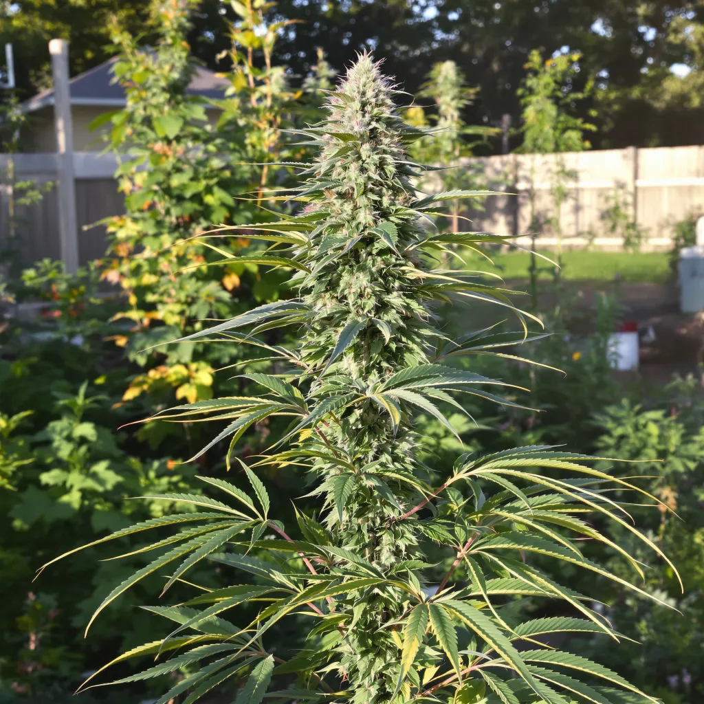 Lemon 57% indica / 43% sativa flower with visible trichomes