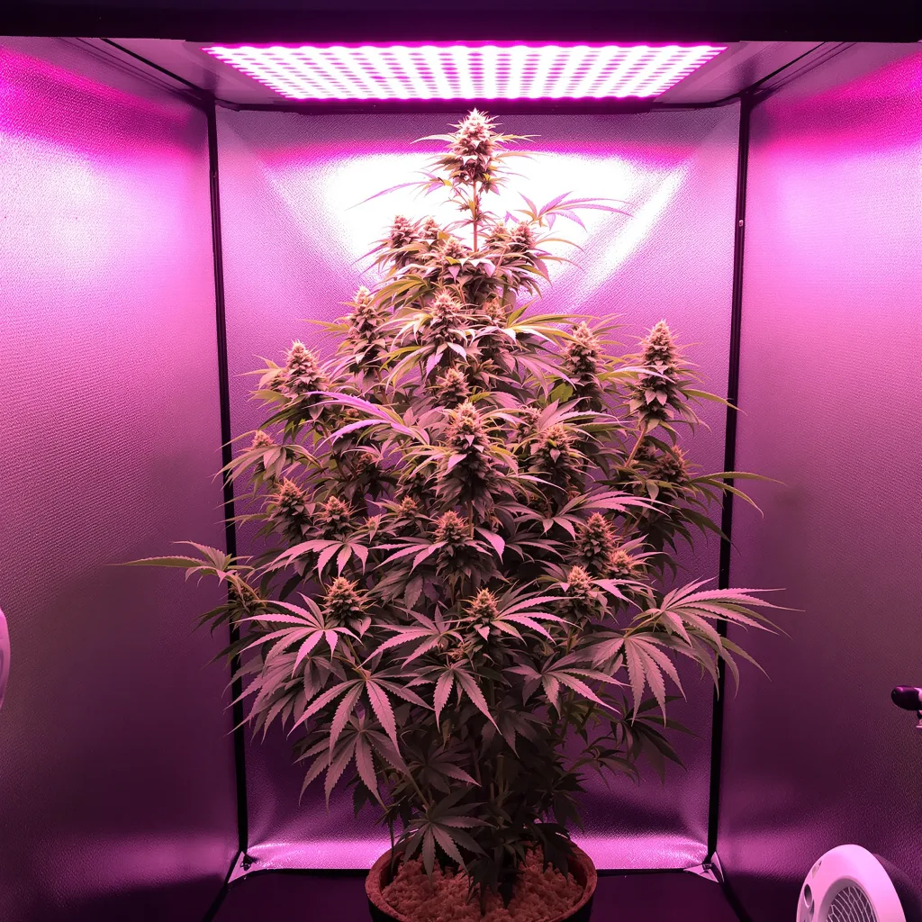 Lemon G 25% indica / 75% sativa flower with visible trichomes