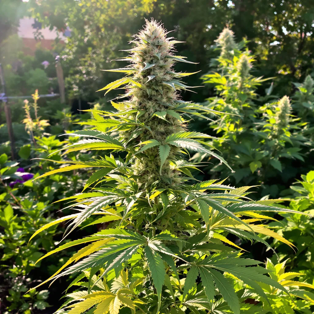Lethal Purple 38% indica / 62% sativa flower with visible trichomes