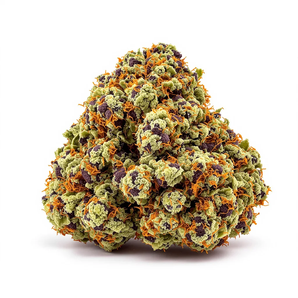 Lime Purple Mist cannabis plant in flowering stage — 90-130 cm feminised