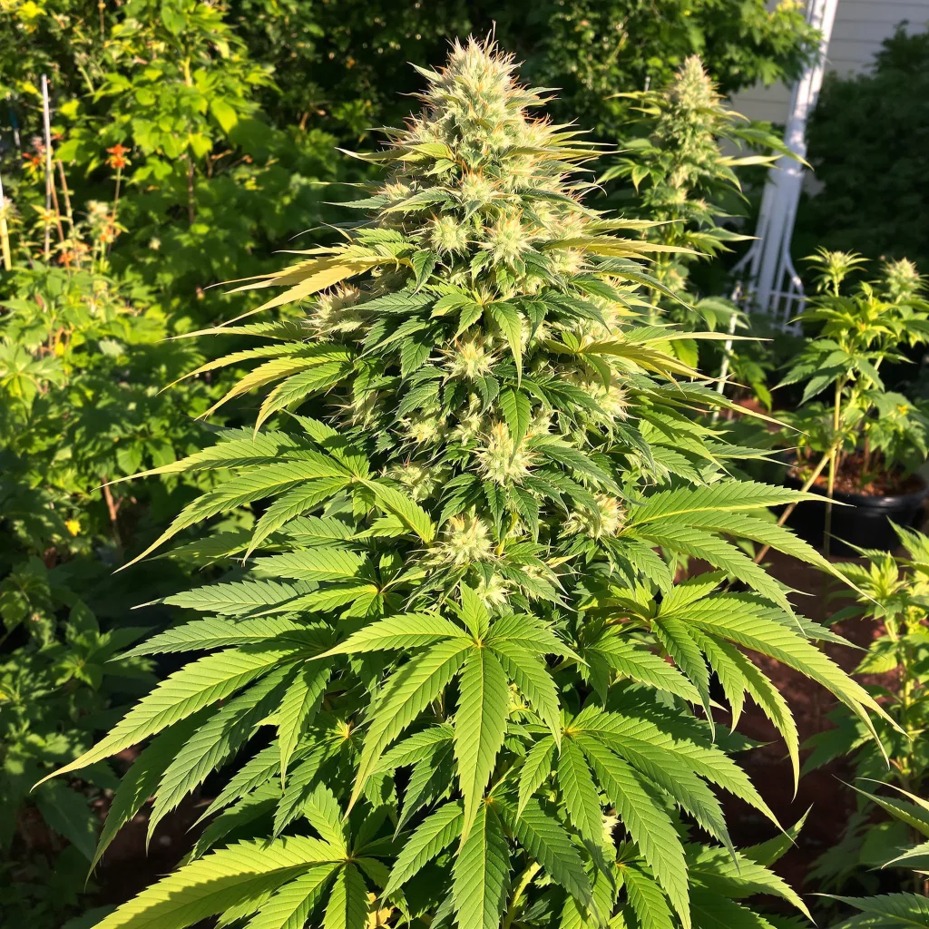 Liquid Butter 67% indica / 33% sativa flower with visible trichomes