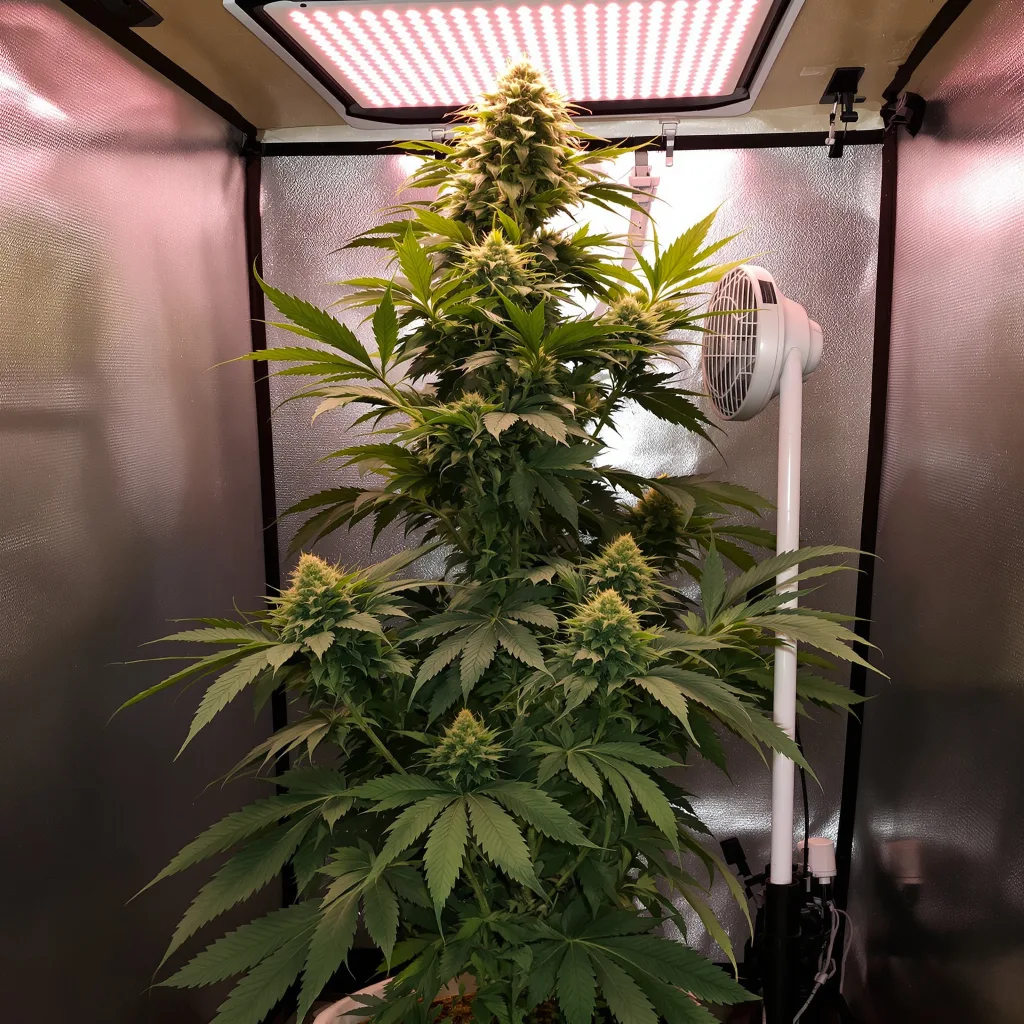 Lucid Dream 20% indica / 80% sativa flower with visible trichomes