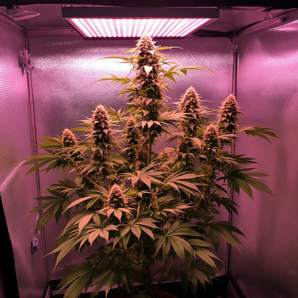 Lucid Dream Kush 9% indica / 91% sativa flower with visible trichomes
