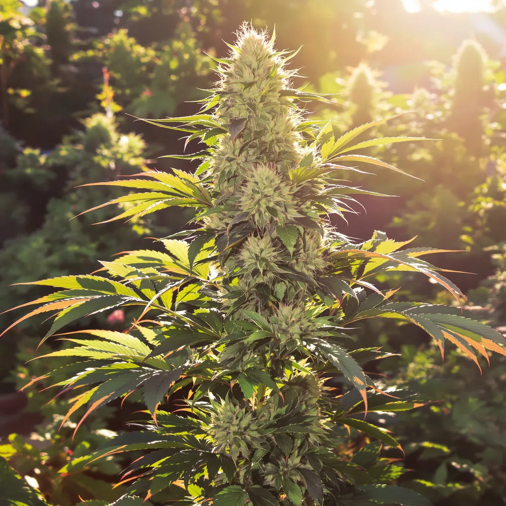 Marcosus Marshmellow 87% indica / 13% sativa flower with visible trichomes