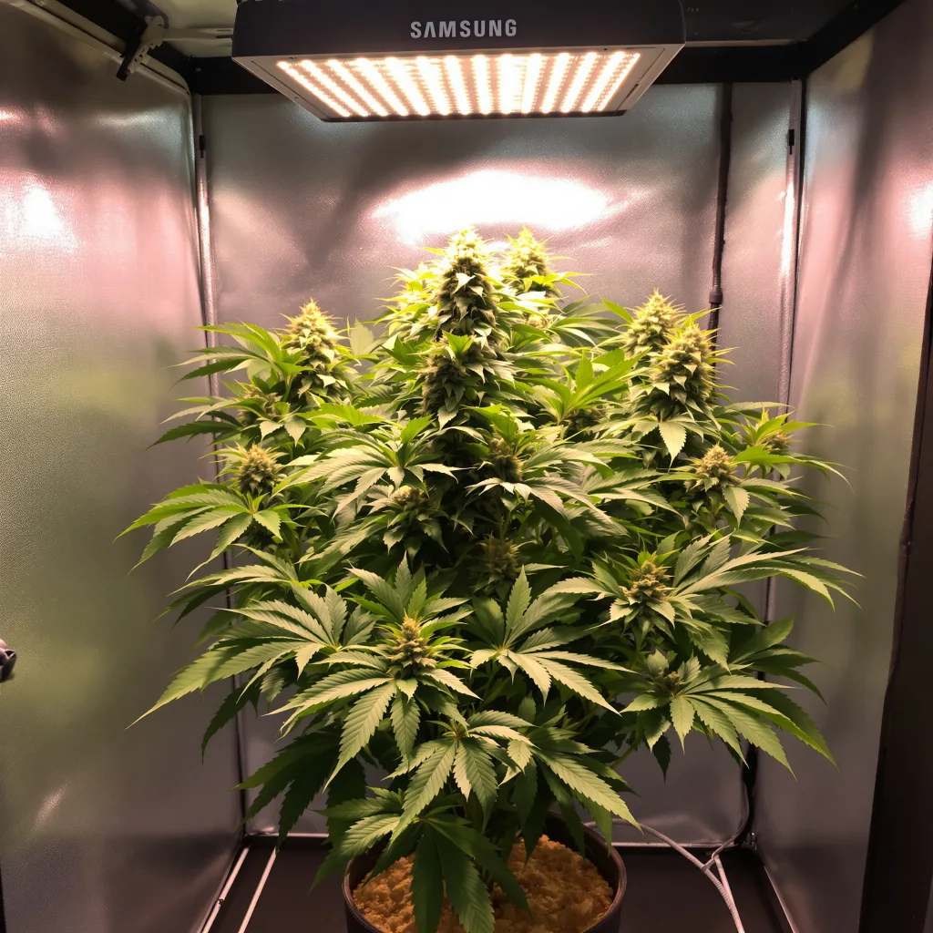Mars OG 80% indica / 20% sativa flower with visible trichomes