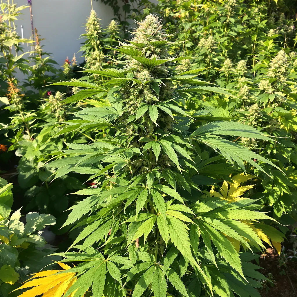 Mars OG 80% indica / 20% sativa flower with visible trichomes